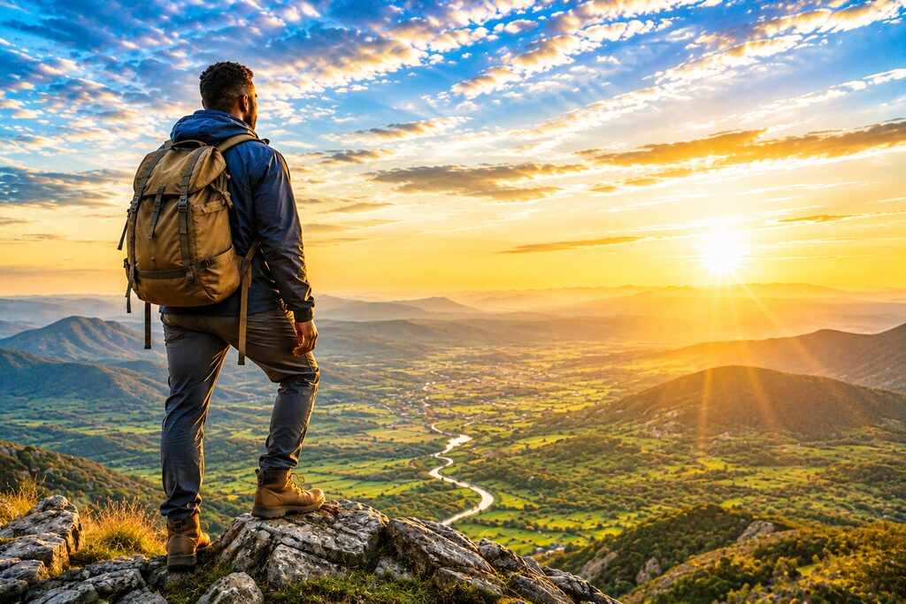 Man building resilience after life’s disappointments and setbacks